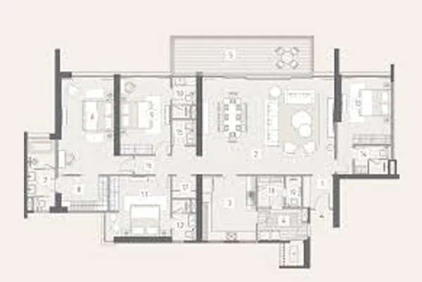 3 BHK Floor Plan